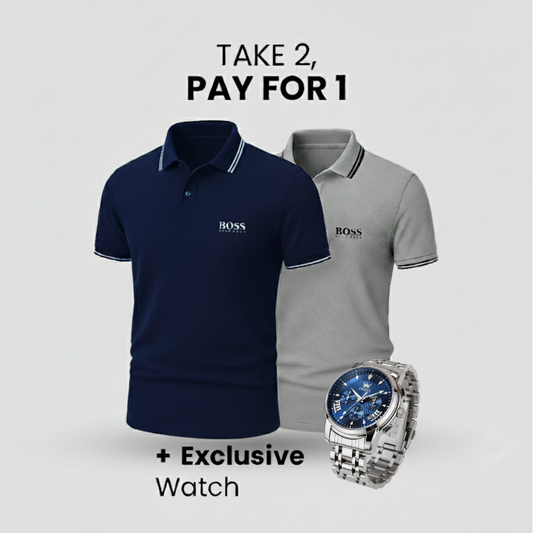 Buy 2 Polos, Pay 1 – Get a Free Exclusive Watch