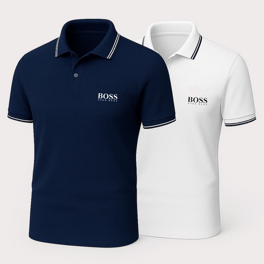 [Buy 2, get 1 free] Pack of 2 Premiere polo shirts + exclusive watch