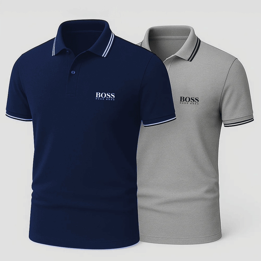 [Buy 2, get 1 free] Pack of 2 Premiere polo shirts + exclusive watch