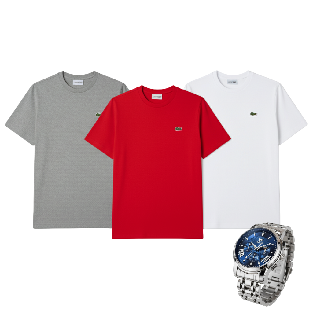 Buy 1, Get 3 – LCT Premium T-Shirt + Free Premium Watch